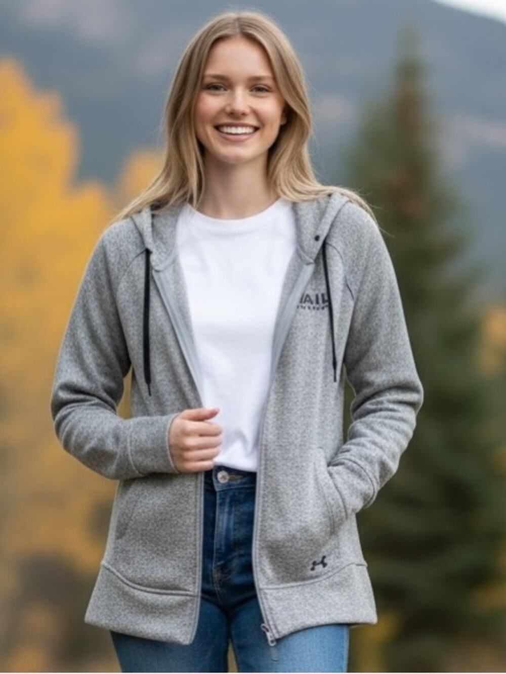 VAIL COLORADO Women’s Medium UA STORM Full Zip Sweatshirt Jacket